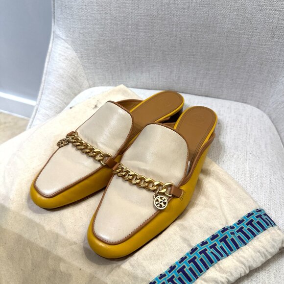 Tory Burch Chain Loafer Mules – Size 9M - Picture 4 of 11